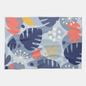 Linge De Cuisine Mod Feuille Monstera Abstrait Hawaiien Tropical -B (Horizontal)