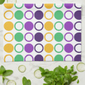 Linge De Cuisine Mod Mardi Gras Points (Plié)