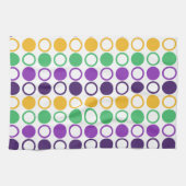 Linge De Cuisine Mod Mardi Gras Points (Horizontal)