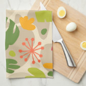 Linge De Cuisine Mod Monstera Feuille Abstraite Hawaii Tropical - C (Quart Plié)