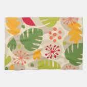Linge De Cuisine Mod Monstera Feuille Abstraite Hawaii Tropical - C (Horizontal)