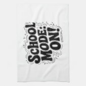 Linge De Cuisine Mode école : ON ! , Conception Vintage (Vertical)