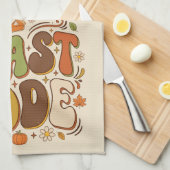 Linge De Cuisine Mode Fête Retro Thanksgiving (Quart Plié)
