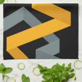 Linge De Cuisine Mode graphique urbain, dynamique, moderne et dynam (Plié)