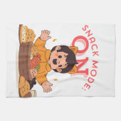 Linge De Cuisine Mode Snack : ON - Caractère de dessin mignon avec (Horizontal)