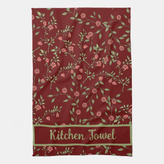 Linge De Cuisine Modèle botanique (Vertical)