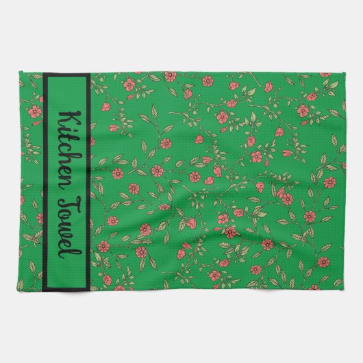 Linge De Cuisine Modèle botanique (Horizontal)