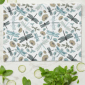 Linge De Cuisine Modèle Chic Dragonfly Et Floral (Plié)