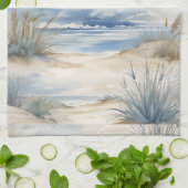 Linge De Cuisine Modèle d'aquarelle Nantucket (Plié)