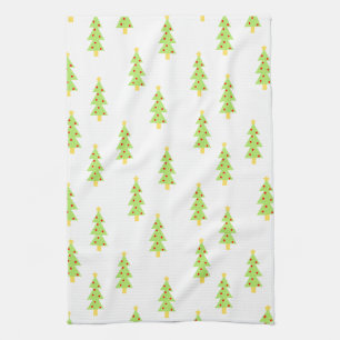Linge De Cuisine modèle d'arbre de Noël moderne vintage du milieu d