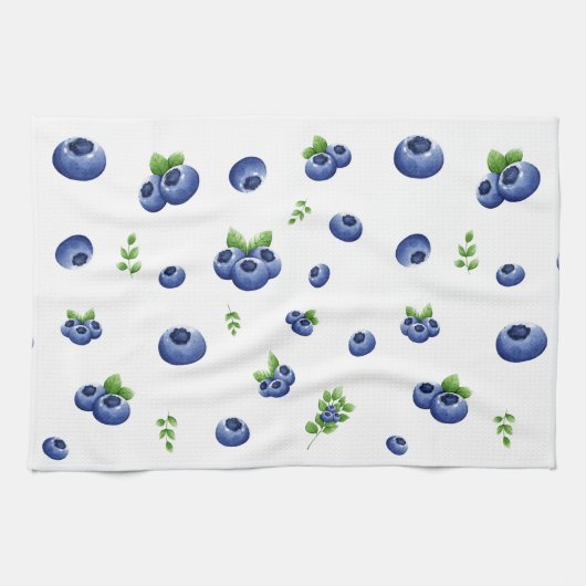 Linge De Cuisine Modèle de bleuets (Horizontal)