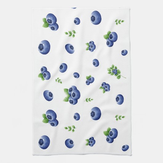 Linge De Cuisine Modèle de bleuets (Vertical)