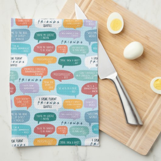 Linge De Cuisine Modèle de citation FRIENDS™ (Quart Plié)
