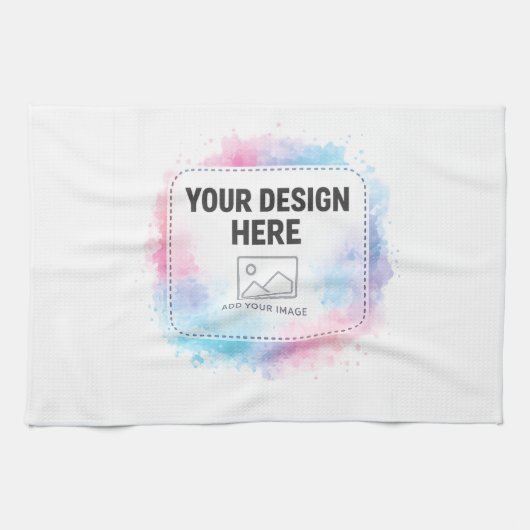 Linge De Cuisine Modèle de conception aquarelle modifiable – Votre (Horizontal)
