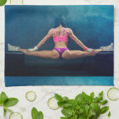 Linge De Cuisine Modèle de condition physique féminine Split Thunde (Plié)