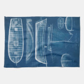 Linge De Cuisine Modèle de navire antique II (Horizontal)