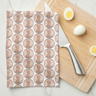 Linge De Cuisine Modèle de pièce de monnaie Copper Penny – Dessin L