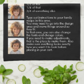 Linge De Cuisine Modèle de recettes pour la recette et les photos d (Plié)