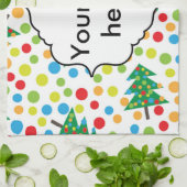 Linge De Cuisine Modèle de sapins de Noël (Plié)