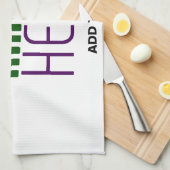 LINGE DE CUISINE MODÈLE DE TEXTE D'IMAGE BLANCHE SIMPLE MODERNE (Quart Plié)