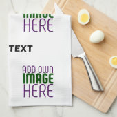 LINGE DE CUISINE MODÈLE DE TEXTE D'IMAGE BLANCHE SIMPLE MODERNE (Quart Plié)