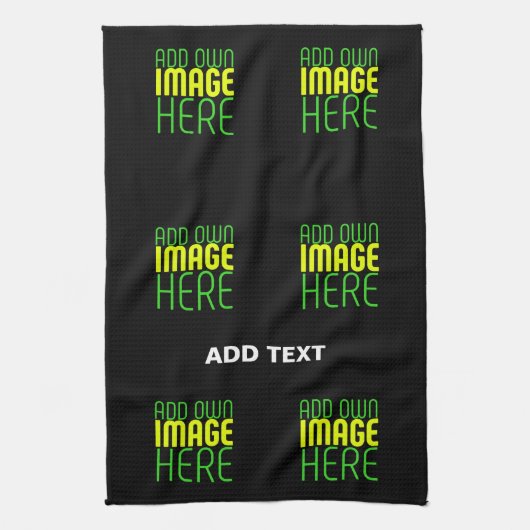 LINGE DE CUISINE MODÈLE DE TEXTE D'IMAGE NOIRE SIMPLE ET MODERNE (Vertical)