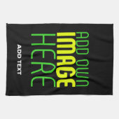 LINGE DE CUISINE MODÈLE DE TEXTE D'IMAGE NOIRE SIMPLE ET MODERNE (Horizontal)