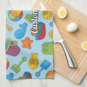 Linge De Cuisine Modèle d'icônes de jouets de plage (Quart Plié)