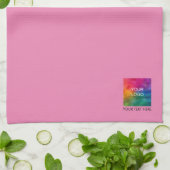 Linge De Cuisine Modèle élégant Ajouter votre logo d'entreprise Tex (Plié)