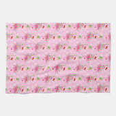 Linge De Cuisine Modèle Flamingo rose de Noël (Horizontal)