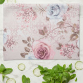 Linge De Cuisine Modèle floral (Plié)