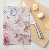 Linge De Cuisine Modèle floral (Quart Plié)