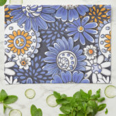 Linge De Cuisine Modèle floral (Plié)