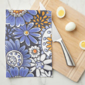 Linge De Cuisine Modèle floral (Quart Plié)