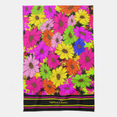 Linge De Cuisine Modèle floral (Vertical)