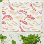 Linge De Cuisine Modèle floral (Plié)