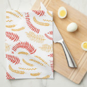 Linge De Cuisine Modèle floral (Quart Plié)