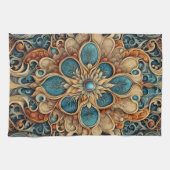 Linge De Cuisine modèle floral abstrait 7 (Horizontal)