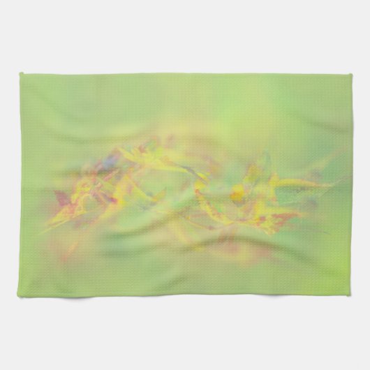 Linge De Cuisine Modèle floral Abstrait joyeux (Horizontal)