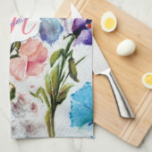 LINGE DE CUISINE MODÈLE FLORAL AIRY ET WHIMSICAL (Quart Plié)