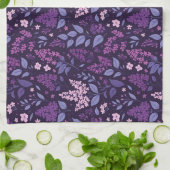 Linge De Cuisine Modèle floral Lilac dynamique (Plié)