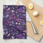 Linge De Cuisine Modèle floral Lilac dynamique (Quart Plié)