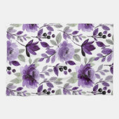 Linge De Cuisine Modèle floral Lilac pourpre tendance (Horizontal)