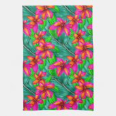 Linge De Cuisine Modèle floral Paradis tropical (Vertical)