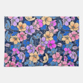 Linge De Cuisine Modèle floral stylistique 46 (Horizontal)