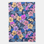 Linge De Cuisine Modèle floral stylistique 46 (Vertical)