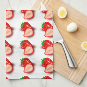 Linge De Cuisine Modèle Fraise Pour Votre Propre Design Moderne