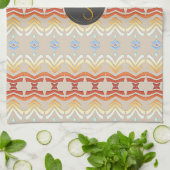 Linge De Cuisine Modèle géométrique de style de Bohème ethnique (Plié)