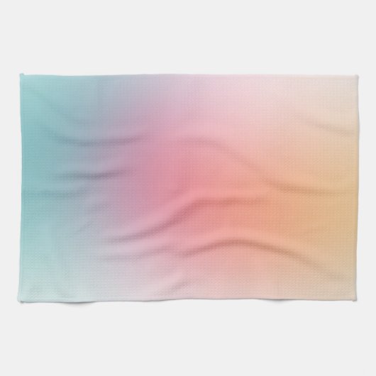 Linge De Cuisine Modèle moderne jaune bleu vert rose violet (Horizontal)