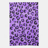 Linge De Cuisine Modèle pourpre d'empreinte de léopard (Vertical)